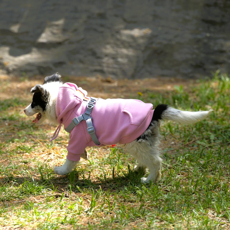 Dog Hoodies with Hurns Built in, Dog Sweatshirt for Small, Medium, and Large Dogs, Warm Sweaters for French Bulldogs, Pitbull, Puppy, Winter Jacket Alternative - Pink - 2XL - PawsPlanet Australia