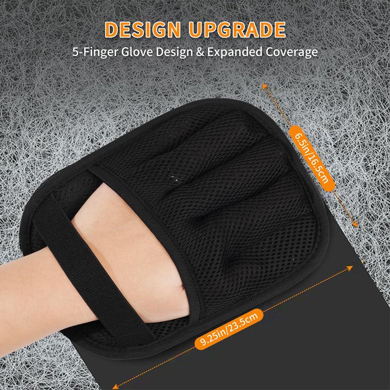 3/4PCS Pet Hair Removal Glove for Cats & Dogs,Upgraded Five-Finger Electrostatic Pet Hair Remover Glove, Reusable Magic Brush Pet Hair Removal Tool for Laundry, Couch, Carpet & Car Seat (black 4pcs) black 4pcs - PawsPlanet Australia