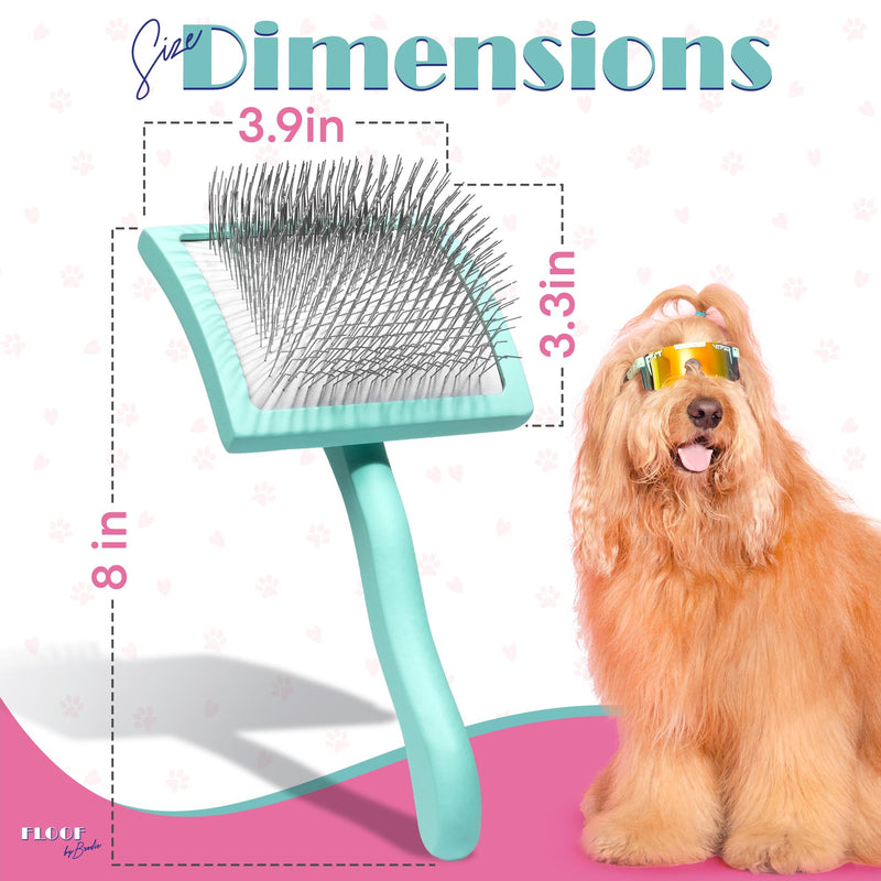 Brodie Dog Brush - Slicker Brush for Dogs - Dog Brush for Shedding and Grooming - Best Dog Brush for Long Haired Dogs and Pets - PawsPlanet Australia