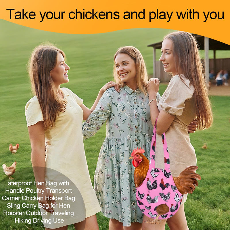 Chicken Holder Bag Sling, Chicken Carrier, Chicken Holder Bag, Chickens Medic Bags for Hen Rooster Poultry Transport Traveling Hiking Driving(2 pcs) - PawsPlanet Australia
