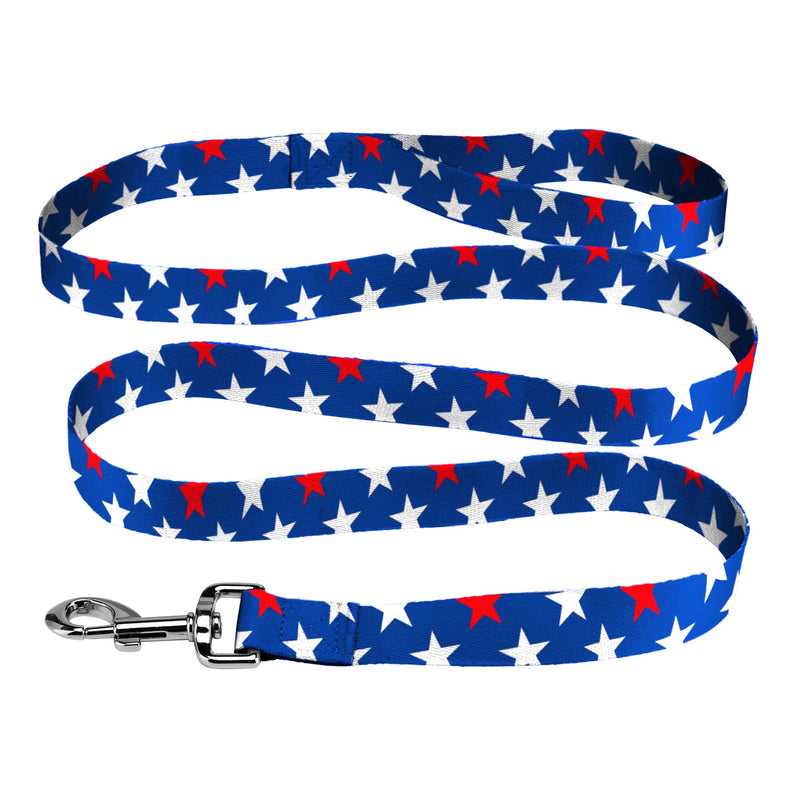 Native Pup American Flag Dog Leash (American Red & White Stars) One Size American Red & White Stars - PawsPlanet Australia