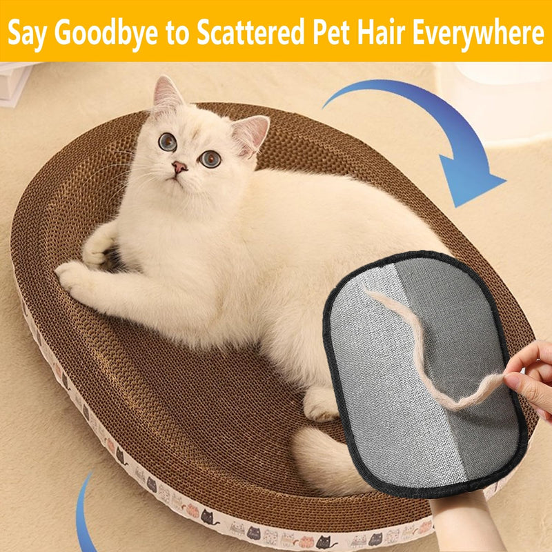 DreamCatching 2PCS Pet Hair Removal Gloves for Cats & Dogs, Reusable Electrostatic Pet Hair Remover Gloves for Couch, Carpet, Furniture, Car, Bedding, Easy Cleaning & Grooming Tool - PawsPlanet Australia