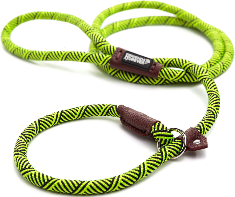 Friends Forever Extremely Durable Dog Rope Leash, Premium Quality Training Slip Lead, Reflective, Thick Heavy Duty, Sturdy, No Pull, Comfortable For The Strong Large Medium Small Pets 6 feet, Green 2. Green - PawsPlanet Australia
