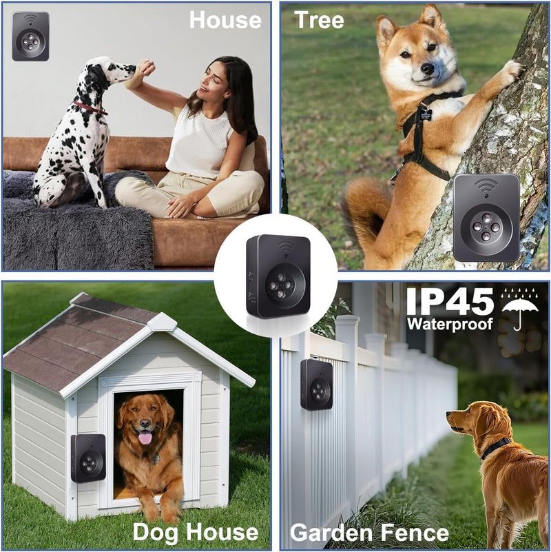 Anti Barking Device for Dogs Long Range 50ft, Ultrasonic Dog Bark Deterrent Device with Stop Dog Barks - Dog Barking Stopper, Bark Box, Barking Control Devices for Dog Training in Outdoor/Indoor 1 Pcs