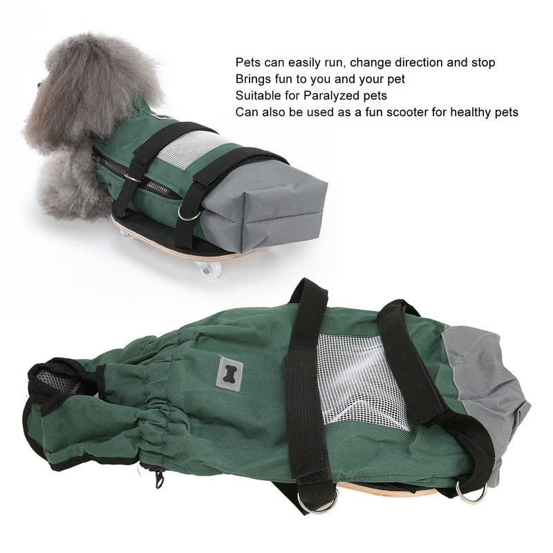 Dog Wheelchair, Breathable Paralyzed Pet Supply, Limb Protection, Paralyzed Dog Wheelchair, Silent Wheels, Rear Legs, Pet Drag Bag Scooter (S (Suitable for