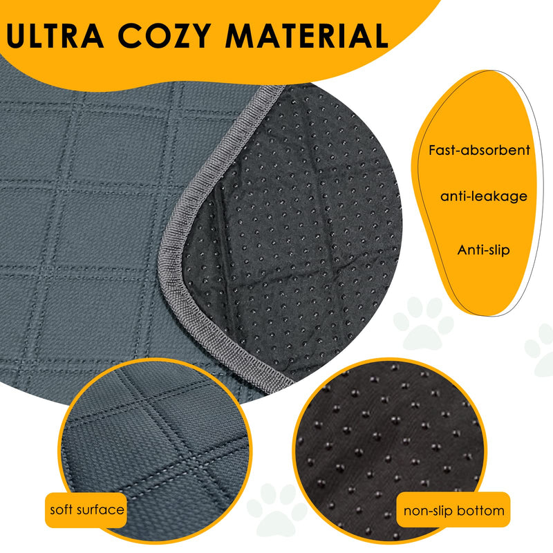 4 Pack Guinea Pig Cage Liners Washable Guinea Pig Bedding Reusable Waterproof Super Absorbent Guinea Pig Pee Pads Anti Slip Mat for Small Animals Rabbit Hamster Rat - 24" x 18" 24 x 18 Inch (Pack of 4) - PawsPlanet Australia