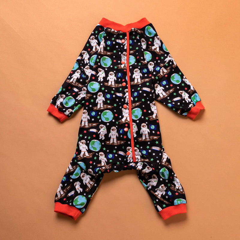 LovinPet Pitbull Onesie, Dogs Onesies, Doberman Sun Shield Shirt, Space Astronauts Black Print, Lightweight Pullover, Large Puppy PJ's, Full Coverage Doberman Pajamas, Large Dog Shirt, XL X-Large - PawsPlanet Australia
