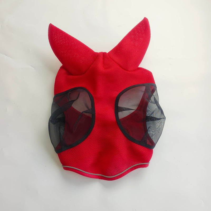 Elastic Fit Horse Fly Face Mask UV Protection Soft Skin Breathable Soft Mix Full Size
