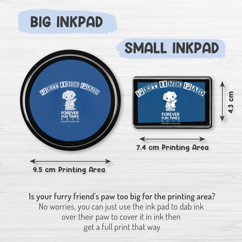 Forever Fun Times Pet Paw Print Impression Kit | Dog Ink Paw Print Kit | Pet Paw Print Kit | an Easy to Use Paw Print Stamp Pad for Dogs | Contains an Ink Pad for Dog Paw Prints That You Can Treasure Small Black - PawsPlanet Australia