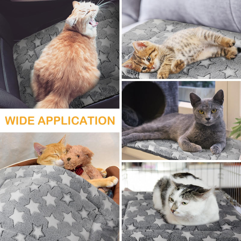 VitalCozy 4 Pcs Dog Crate Pads, Ultra Soft Warm Washable Anti-Slip Kennel Bed Mat for Pets, Reversible, Replaceable, Cozy Cage Liner for Small Medium Large Dogs and Cats(18 x 24 x 1.6 Inch,Gray) 18 x 24 x 1.6 Inch Gray - PawsPlanet Australia