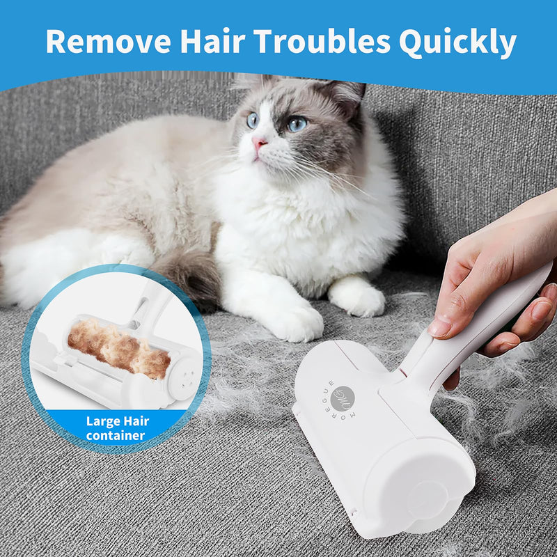 Roller Pet Hair Remover-2Pack Brush and Remover Reusable Lint Roller-Cat and Dog Hair Remover-Pet Hair Remover for Furniture/Bed,Reusable Dog Hair Remover Roller for Dog & Cat Cleaning (Grey) Gray - PawsPlanet Australia