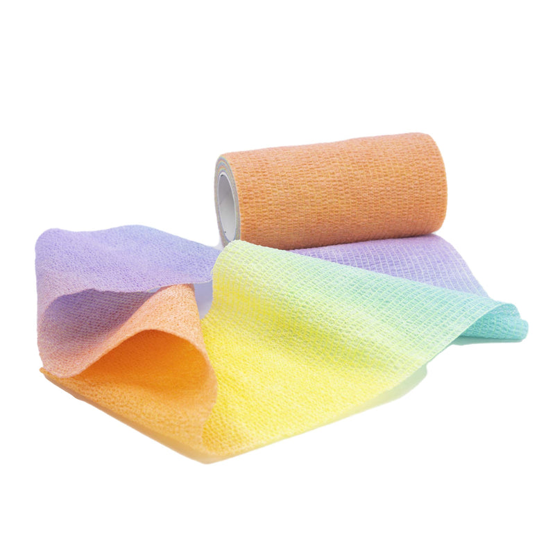 Neogen Ideal SyrFlex 4" Multi-Colored Vet Bandage (TA3400RBW-E) - PawsPlanet Australia