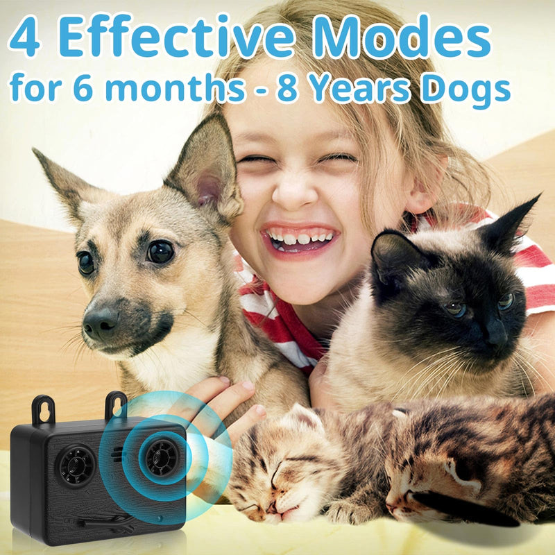 Anti Barking Devices, Auto Dog Barking Control Devices with 3 Modes, Rechargeable Ultrasonic Dog Bark Box Dog Barking Deterrent Devices, Effective Stop Barking Dog Devices for Indoor & Outdoor