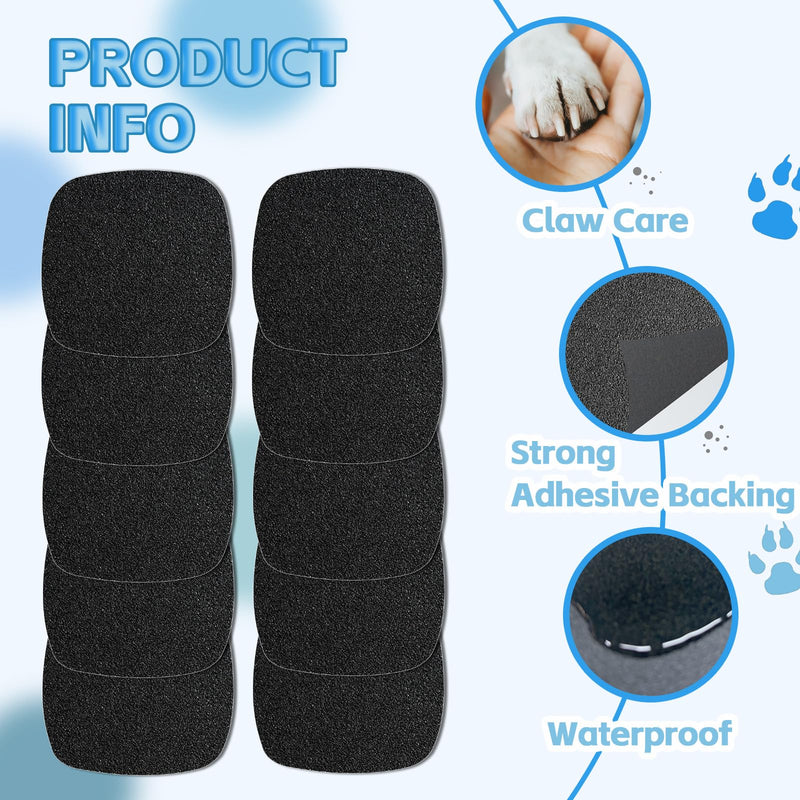 10 Pcs Dog Claw Care Sandpaper - Replacement Sandpapers for Dog Nail File Board Scratch Pad,Dog Claw Grooming Supplies - PawsPlanet Australia