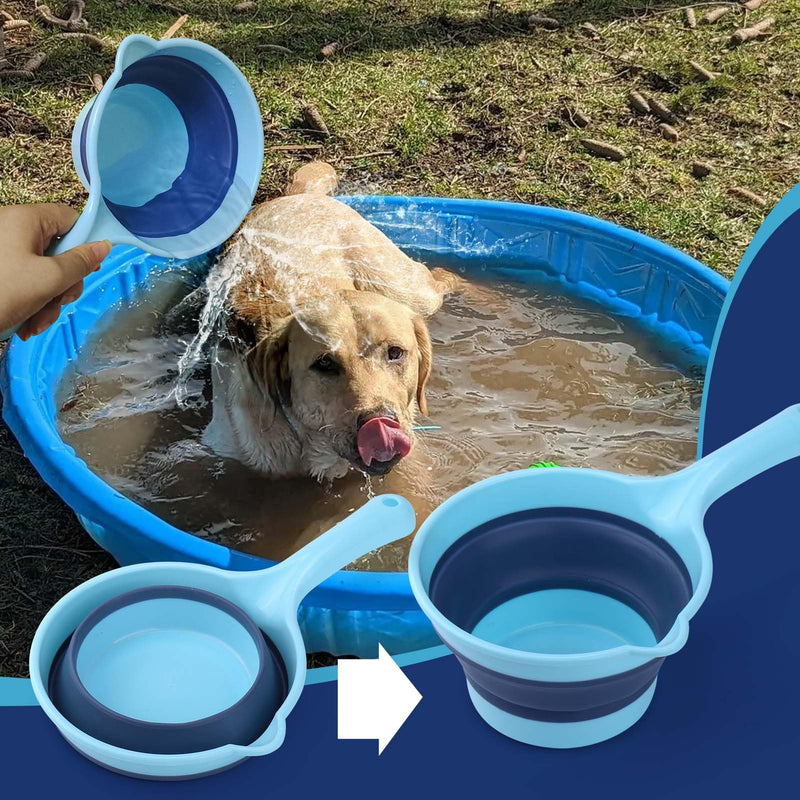 Dog Bath Rinse Cup,Portable Foldable Dog Bath Tubs Accessories,Dog Shower Bathtub Dog Pool Supplies,Dog Washing Tools,Dog Shower Attachment - PawsPlanet Australia