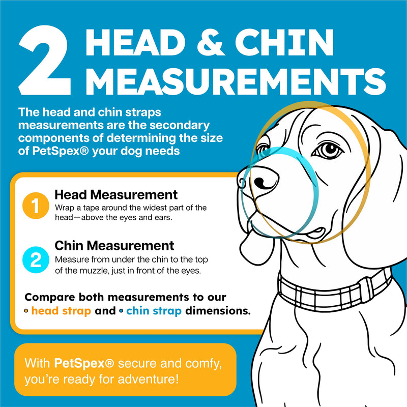 PetSpex® Dog and Cat Sunglasses, Pet Goggles with UV Protection, Windproof Water Resistant Pet Glasses with Adjustable Head and Chin Straps for Outdoor Adventures, Extra Small, Black Black Frame X-Small