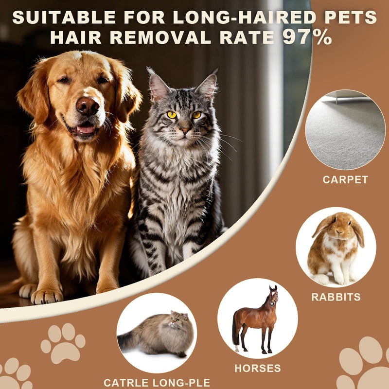 Extra Large 2-Sided Pet Hair Removal Comb | High Efficiency Cat Brush& Dog Grooming Tool | Undercoat Rake & Dematting Comb for Long Haired Dogs & Indoor Cats | Slicker Brush for Shedding & Carpet Rake X-Large - PawsPlanet Australia