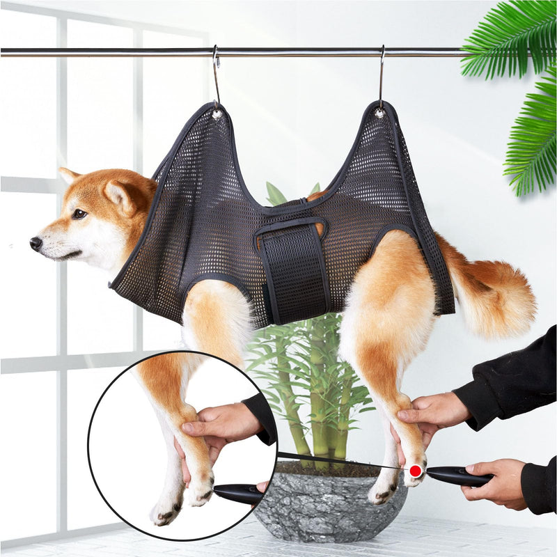 Generic Dog Grooming Hammock, Relaxation Cat Hanger Sling for Trimming Clipping Nails Dog Sling Dog Hammock for Nail Trim Adjustable Dog Hammock Restraint Bag for Small Medium Large Dog L - PawsPlanet Australia