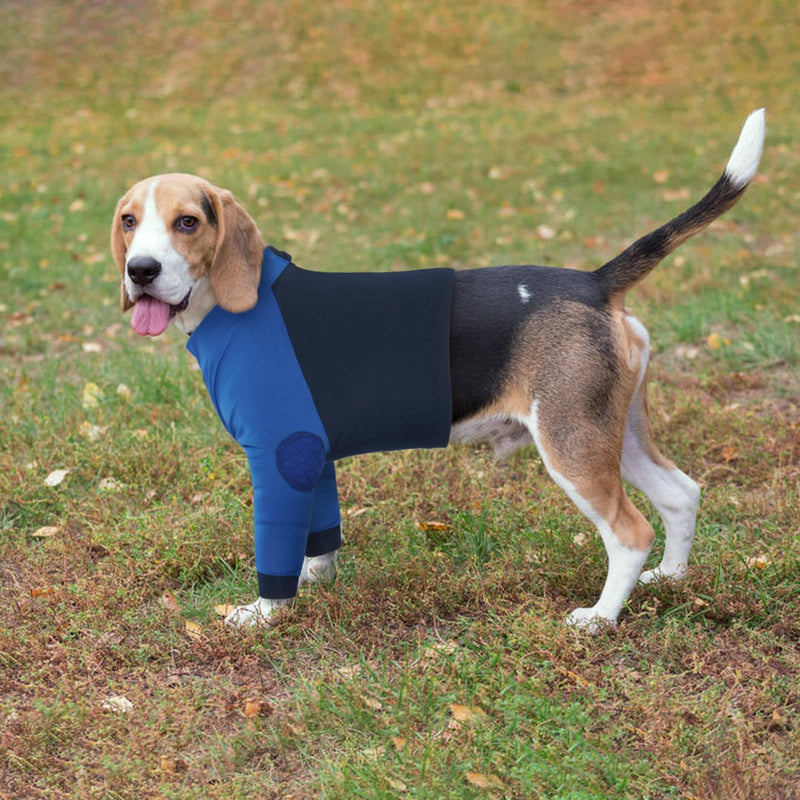 Lelepet Dog Recovery Suit for Front Legs,Dog Leg Sleeve to Stop Licking,Dog Elbow Protector for Leg Injuries,Dog Recovery Sleeve for Wounds,Dog Sleeve to Prevent Licking,Dog Cone Collar Alternative 2XL Blue - PawsPlanet Australia