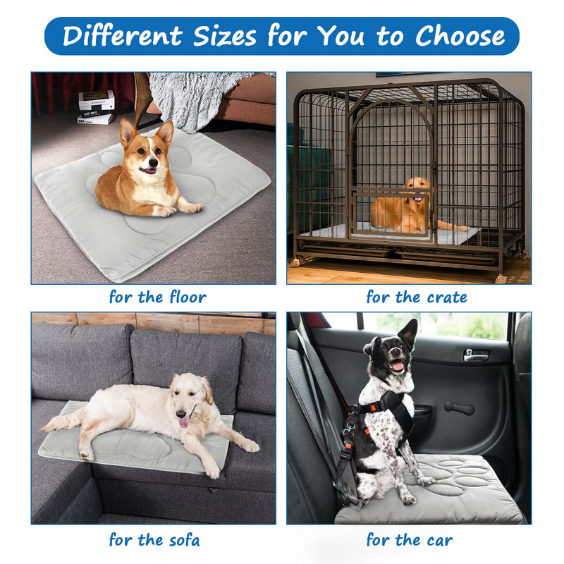 Dog Crate Pad(28"x 42"), Mats for Sleeping, Breathable Dog Crate Bed Kennel Pad,Dark Colored to Hide Stains - PawsPlanet Australia