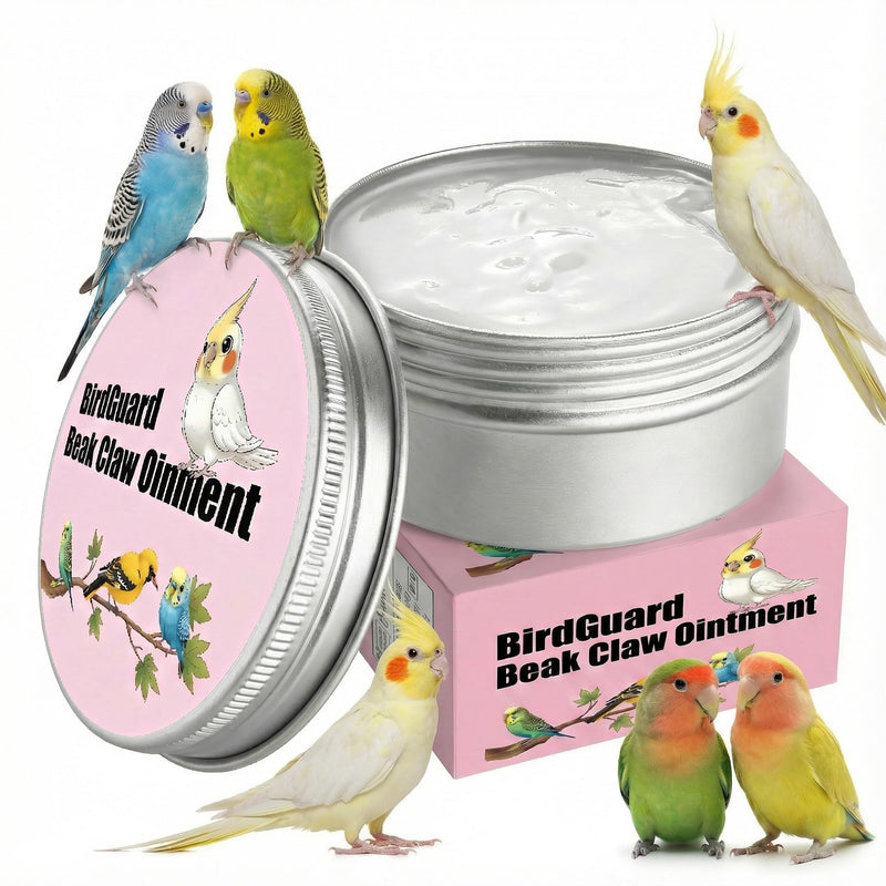 KR. LIF Bird Beak Oil & Claw Balm, Budgie Ointment for Care Dry Beak & Flaky Skin Relief, Beak Conditioner & Feet Moisturizer for Budgies, Parakeets & Cockatiels, 2.5 oz