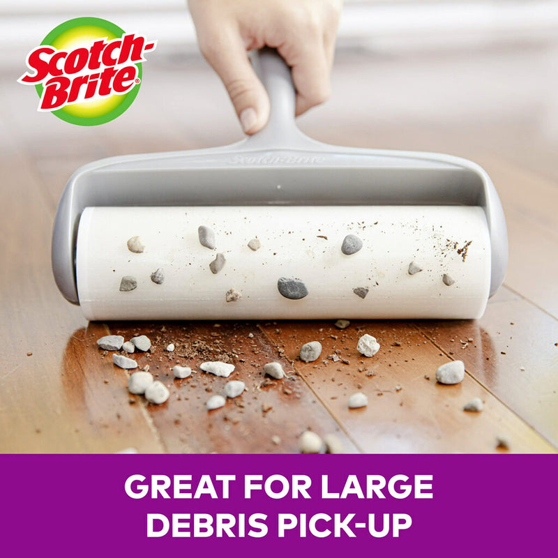 Scotch-Brite Pet Extra Sticky Large Surface Roller, Designed for Pet Hair (60 Sheets) + Scotch-Brite 50% Stickier Large Surface Roller Refill, 60 Sheets (Pack of 4), 240 Sheets Total - PawsPlanet Australia