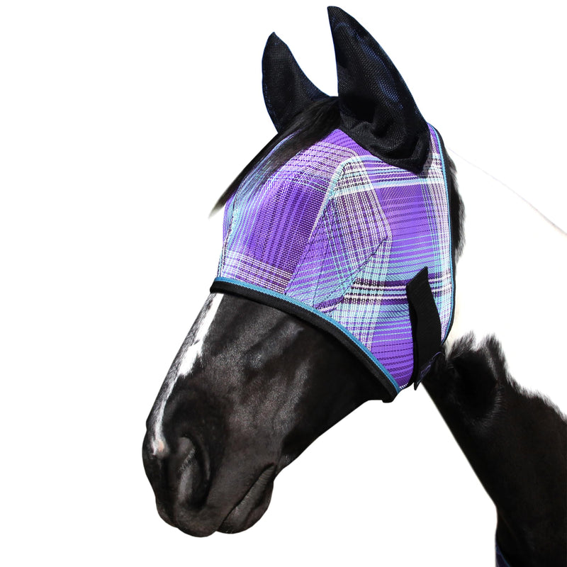 Kensington Fly Mask w/Web & Nose Size: X.Large Color: 2017-Lavender Mint 2017 - Lavender Mint XL (Large Horse)