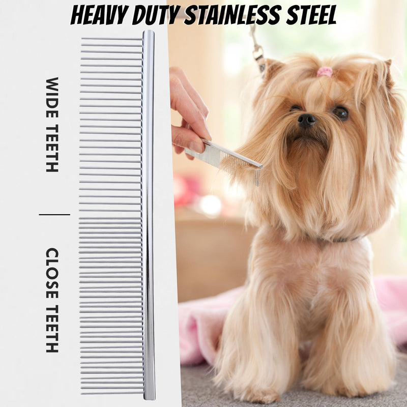 Premium 7-Piece Pet Grooming & Stripping Knife Kit with Bonus Comb – Professional Undercoat Removal Tools, Stainless Steel Blades & Ergonomic Wooden Handles for Dogs & Cats