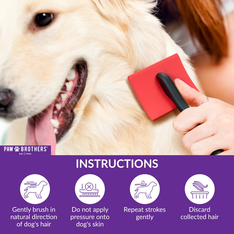 Paw Brothers Big Paw Slicker Brush for Long and Short Haired Dogs - Ideal for Doodles, Goldendoodles, Poodles, Long Pin Grooming Large - PawsPlanet Australia
