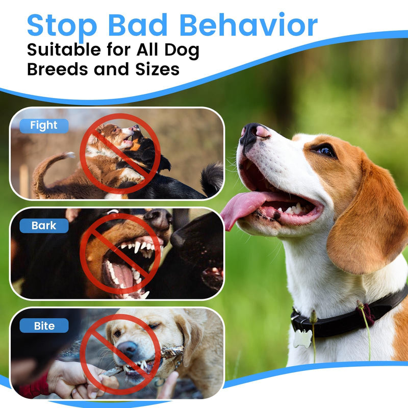 Dog Bark Deterrent Devices,Multi-Functional Anti Barking Device for Dogs Up to 30 Ft Effective Control Range,3 Modes & LED Light Ultrasonic Dog Trainer,Safe for All Small & Medium Dogs white - PawsPlanet Australia