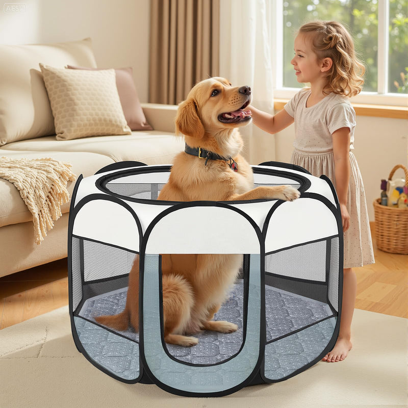 Dog Bed Mat Suitable for Pet Playpen Washable Crate Pad for Large Sized Dog Soft Crate Mat with Anti-Slip Bottom Gray 45 inch Gray-L - PawsPlanet Australia