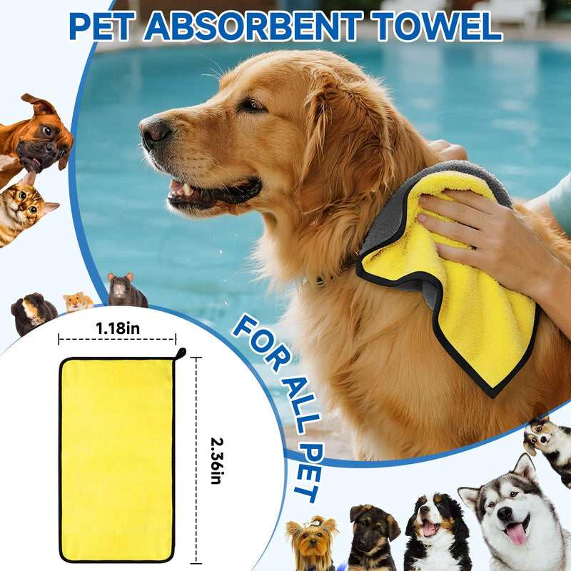 3-in-1 Pet Steam Brush Set for Dogs & Cats, Grooming Comb with Spray, Defur Tool, Water-Free Shampoo, Bath Gloves,Bath Brush, Tooth & Ear Brush, Towel (11PCS) 7.9"-Big combination - PawsPlanet Australia