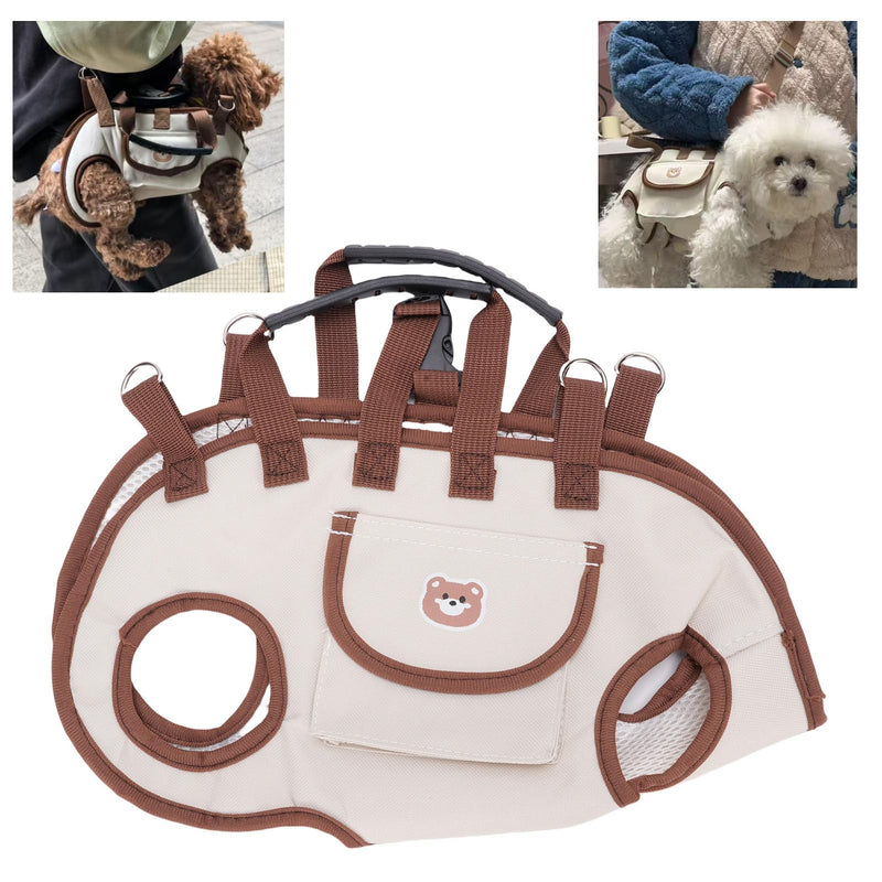 Denash Dog Lift Harness for Puppy,Dog Carry Sling with Adjustable Strap,Pet Support & Rehabilitation Sling Lift for Loss of Stability Dogs Walk(S Size) S size - PawsPlanet Australia