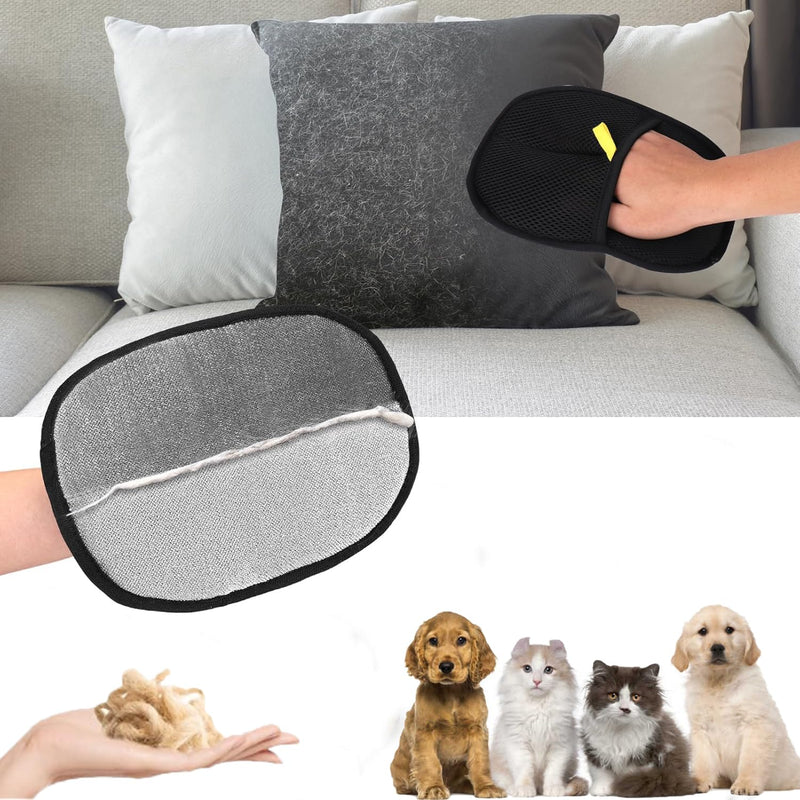 Yomi Pet Hair Remover Glove, Cat Grooming Gloves, Reusable Static Removal Glove for Pet Hair, Versatile Dog Grooming Gloves for Couch, Furniture, Carpet, Car Seat (1PCS) - PawsPlanet Australia