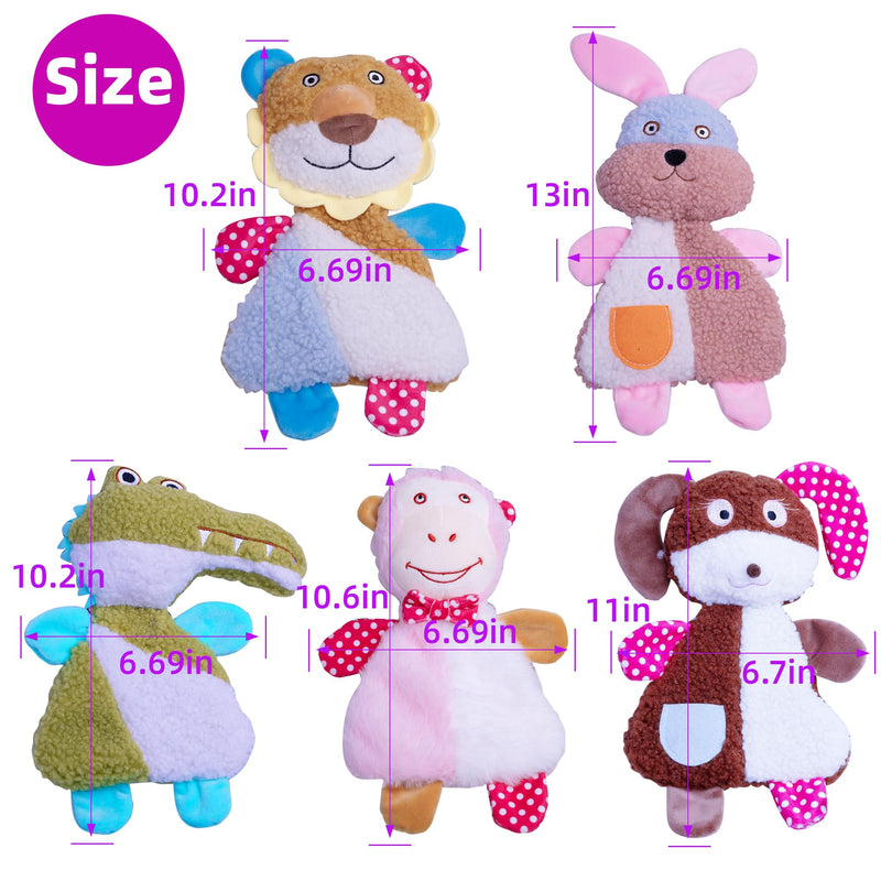 Big 5 Pack Dog Squeaky Toy for Keep Them Busy,Multipack Stuffed Crinkle Puppy Dog Toys Bundle,Chewing Dog Toys for Teething,Suitable for Small,Medium,and Large Dogs Breed - PawsPlanet Australia
