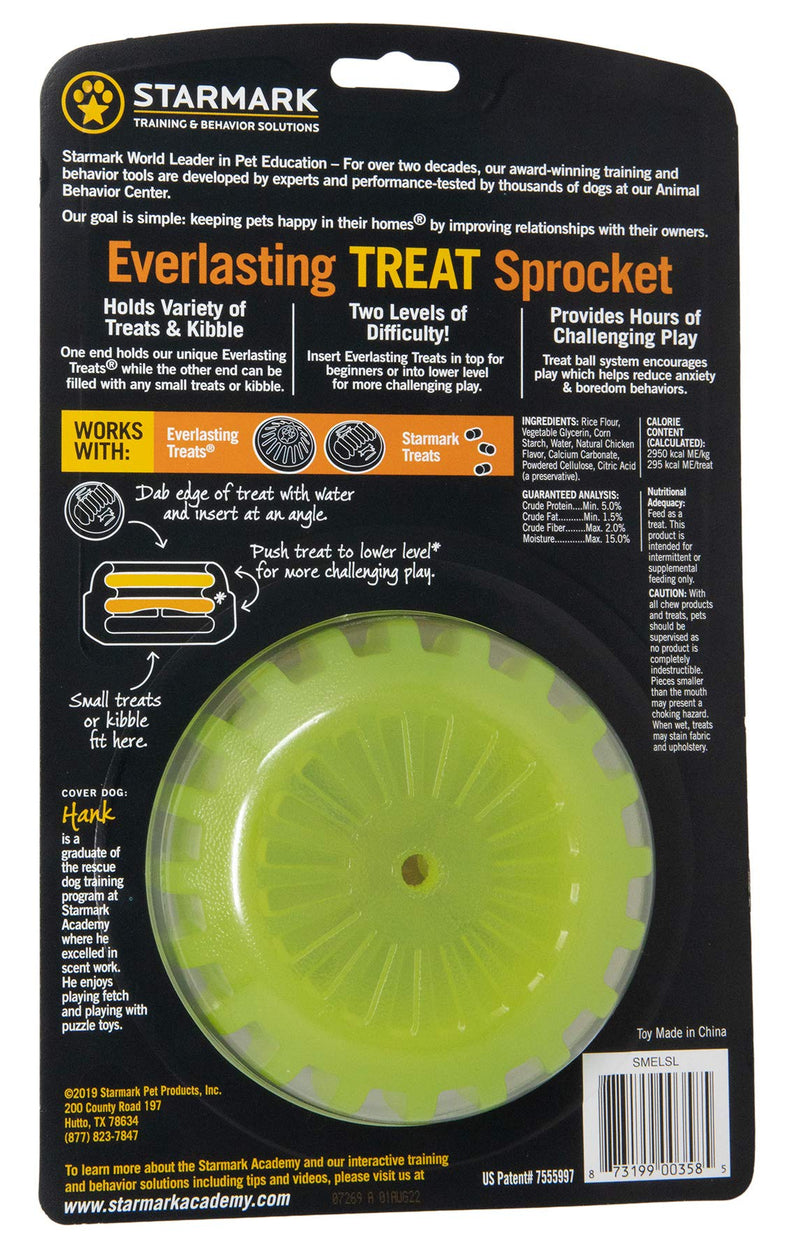 Starmark Everlasting Treat Sprocket Dog Toy with Chicken Treat Large - PawsPlanet Australia