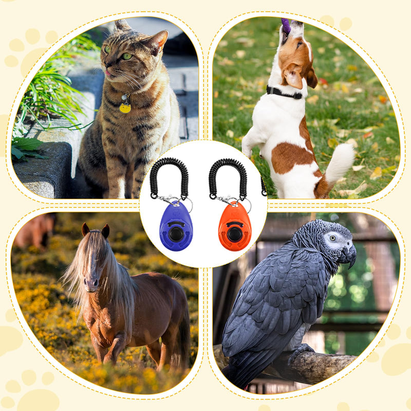 30 Pcs Dog Training Clicker, Pet Behavioral Training Clickers with Wrist Strap Bird Clicker Cat Clickers Puppy Trainings Supplies for Dogs Cats Horses Birds Behavioral Train Accessories - PawsPlanet Australia
