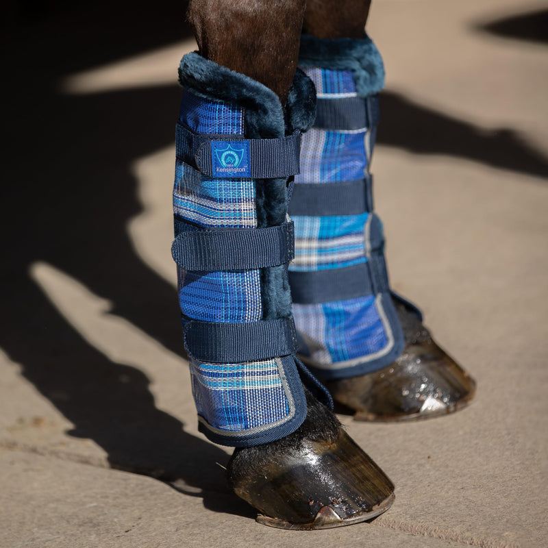 Kensington Protective Products Protective Horse Fly Boots, Kentucky Blue, COB/Arab