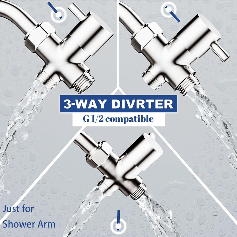 Dog Shower Attachment with On/Off Switch - Dog Bath Gently Washing the Dog/Baby, Indoor Shower Dog Wash Sprayer Kit，3 Spray Settings 79 Inch Stainless Steel Hose for Pet Care - PawsPlanet Australia