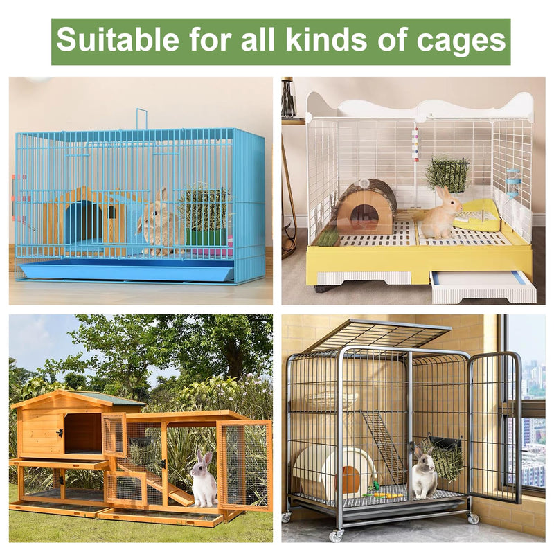 Upgrades Rabbit Hay Feeder - Guinea Pig Hay Feeder - Metal Frame Hay Rack with Adjustable Hook - Less Wasted - for Guinea Pigs - Chinchilla Bunny Cage Accessories - Bunny Feeder 1 Pack - PawsPlanet Australia