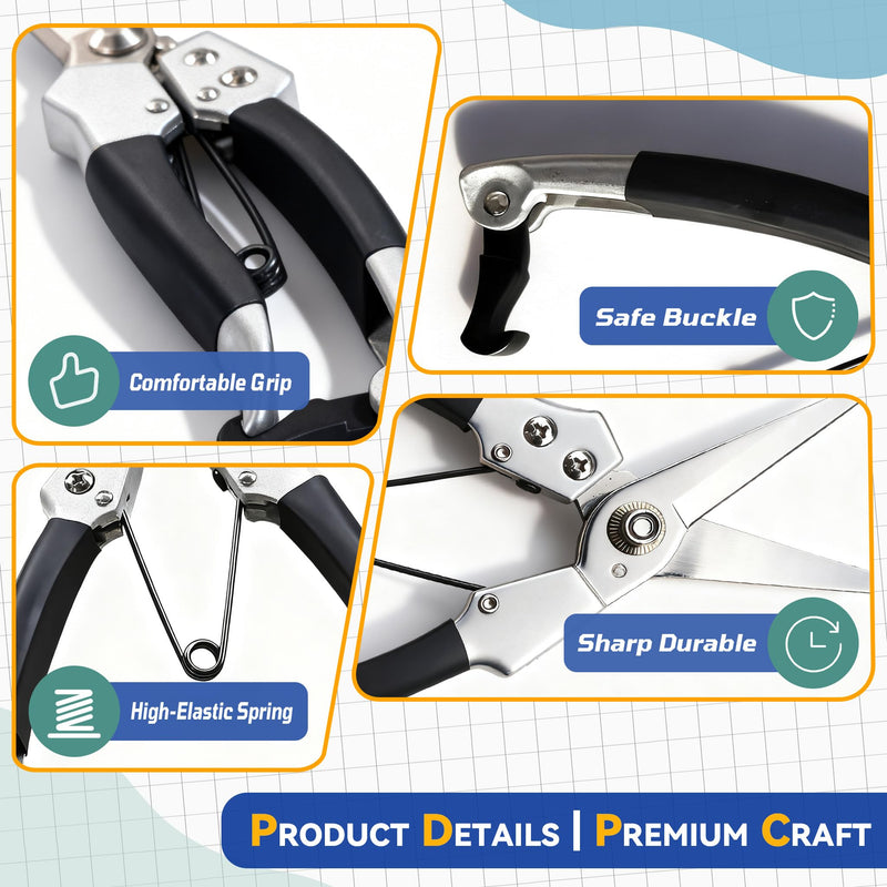 Goat Hoof Trimmers & Farrier Shears, Hoof Trimmers for Goats and Sheep, Multi-Purpose Goat Hoof TrimmerShear Garden Wire Pipe Cutting Tool Straight Blade