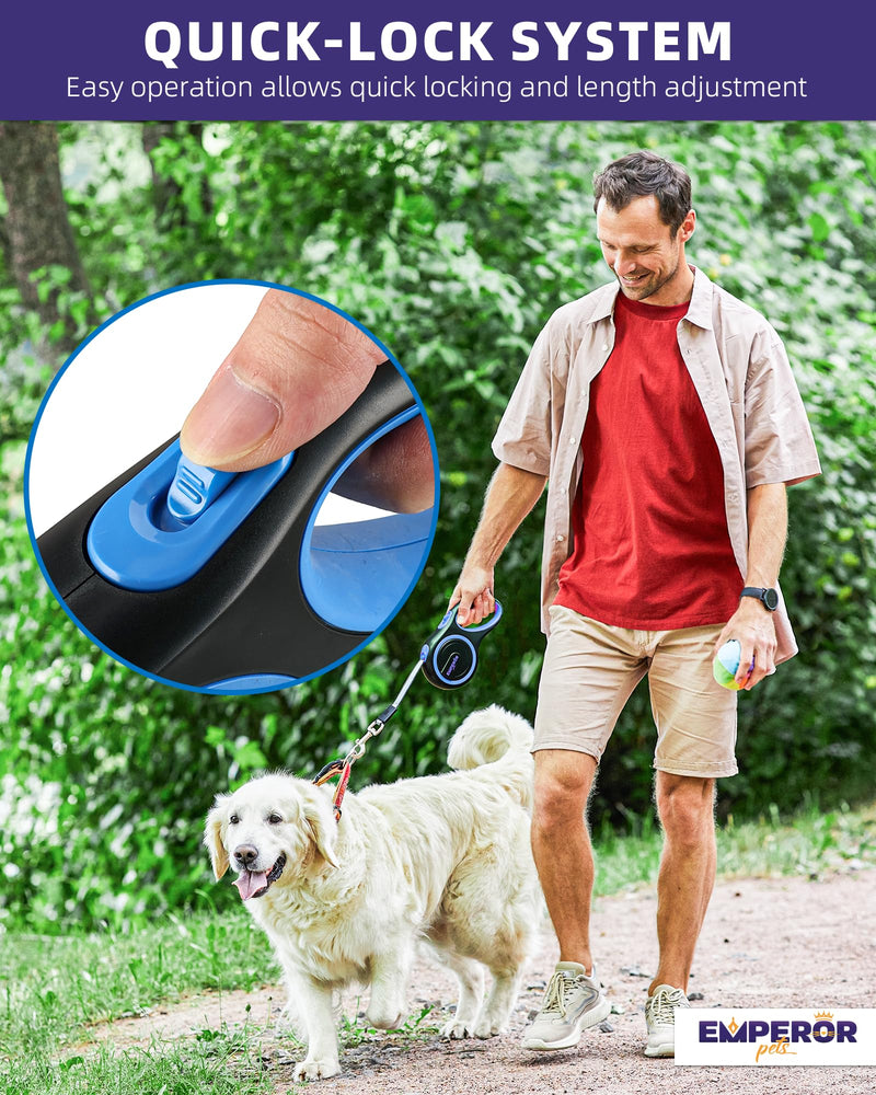 Emperor Pets Retractable Dog Leash Hand or Wrist Strap Accessory - Loosen Grip for Your Hands, Better Control with Greater Comfort -Classic Blue - PawsPlanet Australia