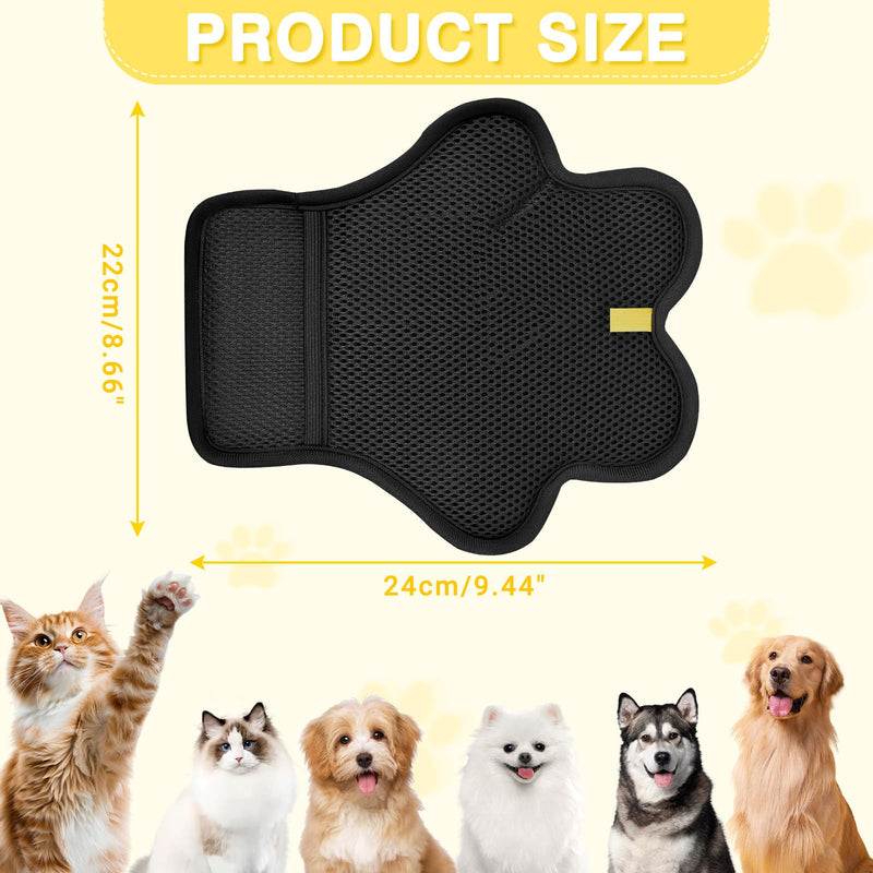 2PCS Pet Hair Removal Glove for Cats and Dogs,Upgrade Reusable Electrostatic Magic Brush Pet Hair Removal Grooming Gloves Tool for Furniture, Bed Sheets,Couch,Clothes,Carpet,Car Seat (2) 2 - PawsPlanet Australia