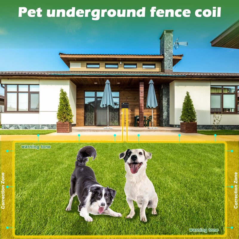 TRESSON Underground Dog Fence Wire - Boundary 500 Feet Compatible for Pet System Wireless,Electric Dog Boundary Wire for Pet Safety Training Extends The Boundaries of Your Fence 21 Gauge Green