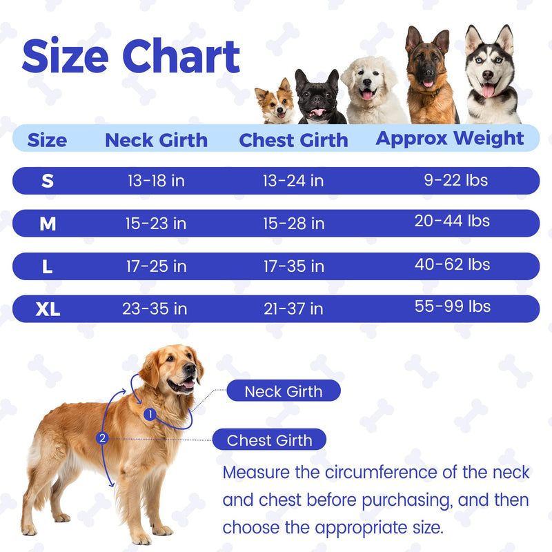 Funfox Dog Harness No Pull, Adjustable Pet Vest Harness Blue S with Handle, 2 Leash Clips for Daily Walking Easy Control, Soft Durable Reflective Comfortable for Small Sized Dogs - PawsPlanet Australia