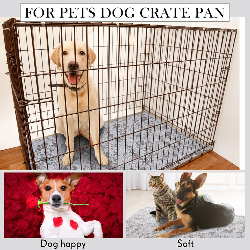Dog Crate Pan Cover Dog Bed Cover Washable Dog Crate Liner for Pets Dog Crate Tray, Pan Cover Only, Fit for (42 x 28 Inch) 42 x 28 Inch - PawsPlanet Australia