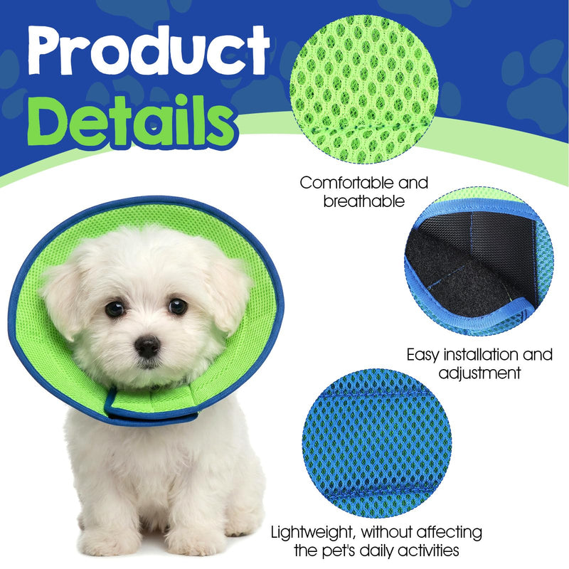 Soft Cone Collar for Dogs (Size M), Adjustable Breathable E-Collar for Mild Care, Fits Neck 11.8-15in (30-38cm), Post-Surgery Recovery for Small to Medium Dogs