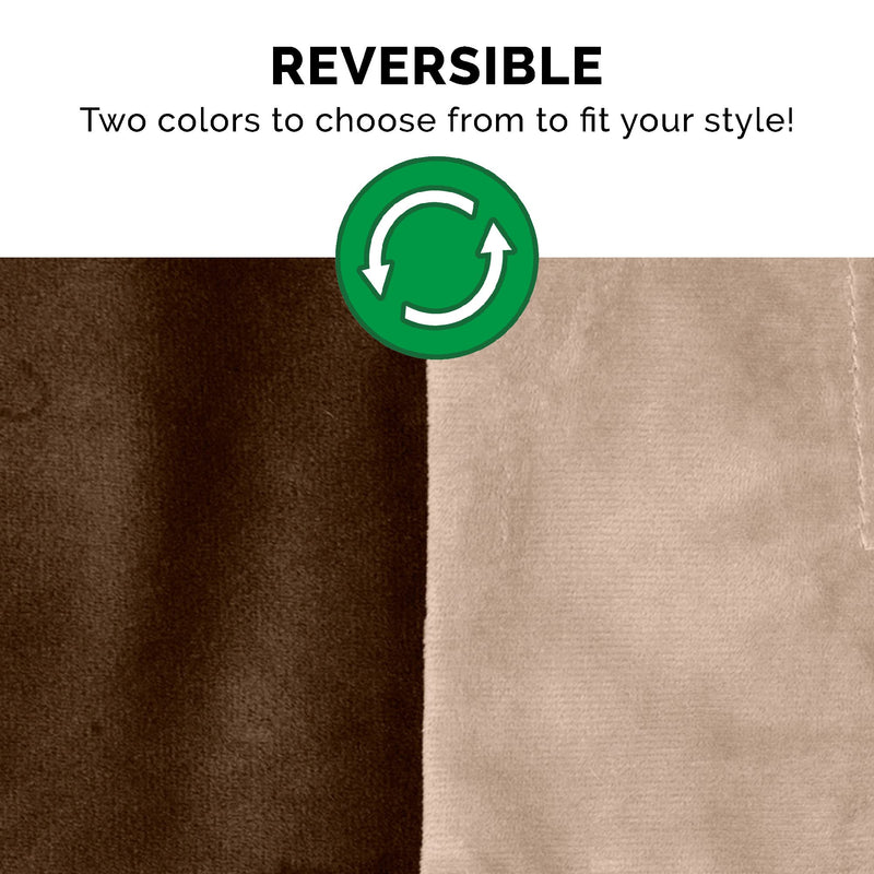 Furhaven Waterproof Throw Blanket for Dogs & Indoor Cats, Washable - Two-Tone Luxe Velvet Dog Blanket - Brownstone, Large 50.0"L x 35.0"W - PawsPlanet Australia