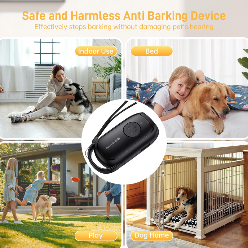 Anti Barking Device,26FT Dog Barking Control Devices,Portable Dog Barking Deterrent Devices,Handheld No Bark Dog Barking Control Device,Dog Behaviour Corrector IPX2 Waterproof Indoor & Outdoor Use Black Mint Green - PawsPlanet Australia