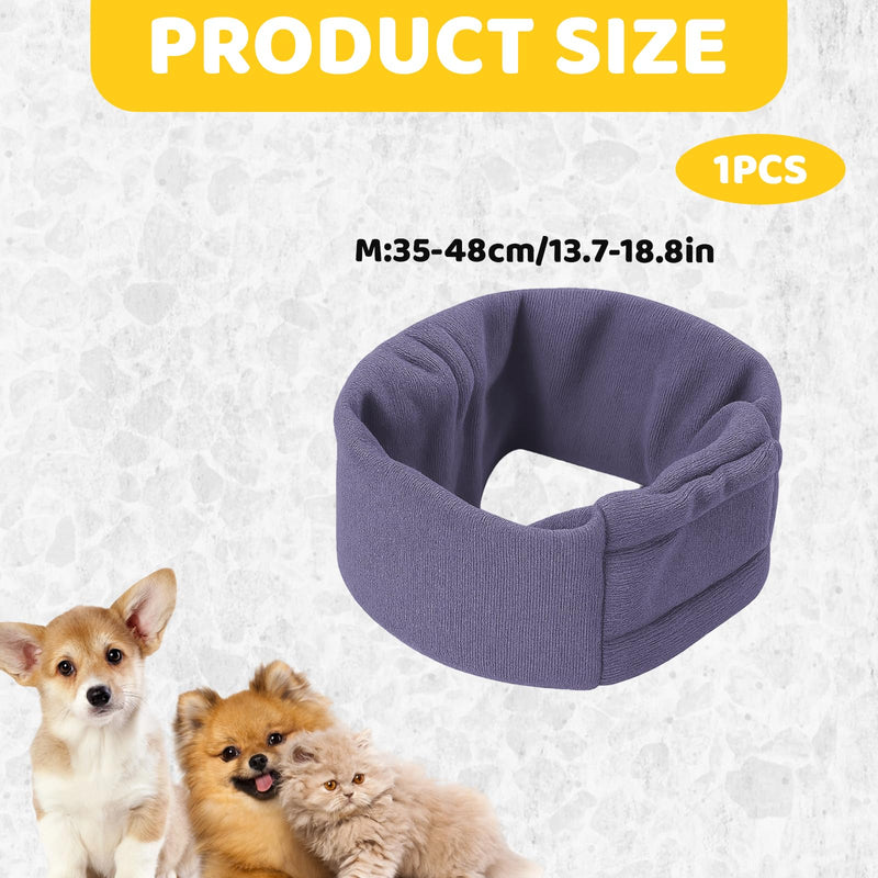 Ear Protection for Dogs, Dog Hearing Protection for Peace and Warmth, Bathing, Drying and Relief of Noise, Earmuffs for Dogs with Adjustable Design, Dark Purple, Size M